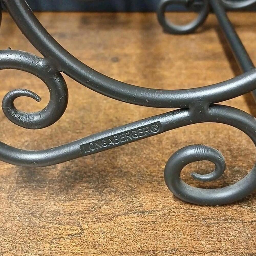 Longaberger Wine Rack Countertop Stand, Wrought Iron, Holds 6 Bottles, 16x15.5x7 - Picture 5 of 5